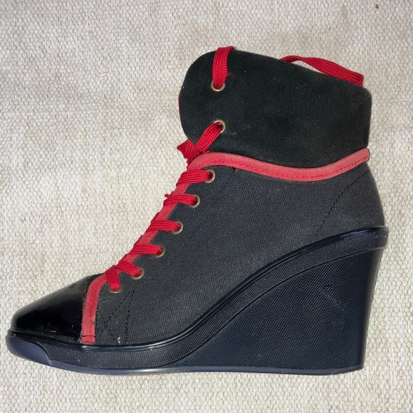 Sean John size 10 women’s Wedge Sneakers / boot / heeled shoes - Picture 9 of 16